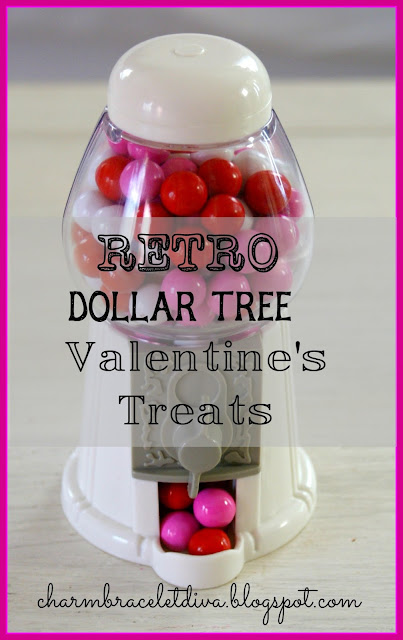 Dollar Tree Valentines treat gumball machine