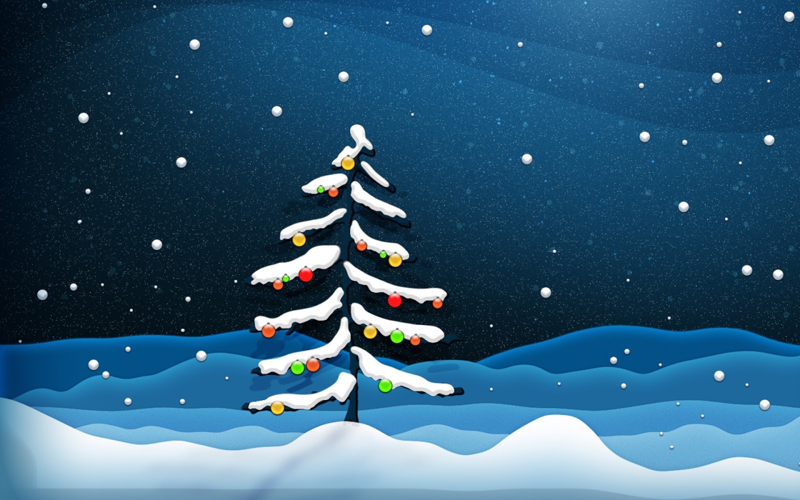 WALPAPER HD NATAL BERSALJU DINGIN PUTIH NAN INDAH UNTUK PC 