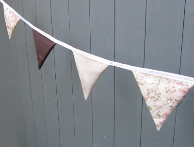 vintage, bunting, fabric, sewing, 