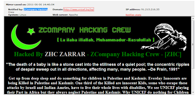 United Nations Children's Fund (UNICEF) Hacked by ZCompany Hacking Crew