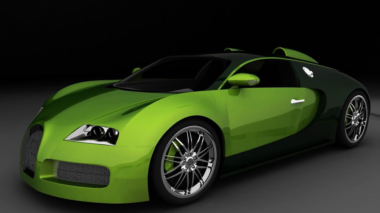 Green Bugatti Veyron