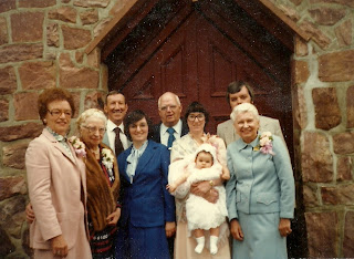 Herb O. Fisher Jr.'s family: Baptism at OLM