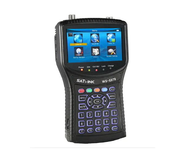 SATLINK WS-6979 DVB-S2/T2 C combo Satellite Finder Spectrum Analyzer Satfinder Meter 4.3inch LCD WS6979