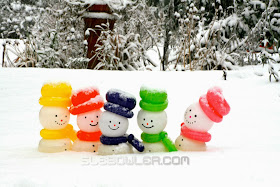 Balloon Snowmen by Sue Bowler