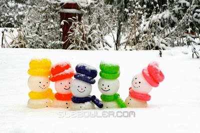 Balloon Snowmen by Sue Bowler