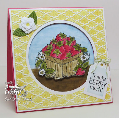 ODBD "Strawberries" Card Designer Angie Crockett