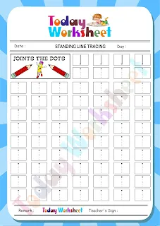 Printable Sleeping Line Tracing Worksheet