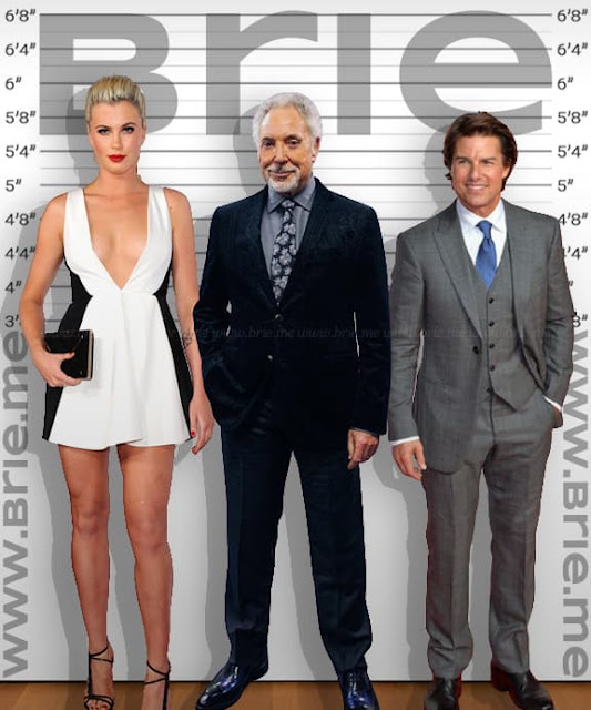 Tom Jones standing with Ireland Baldwin and Tom Cruise