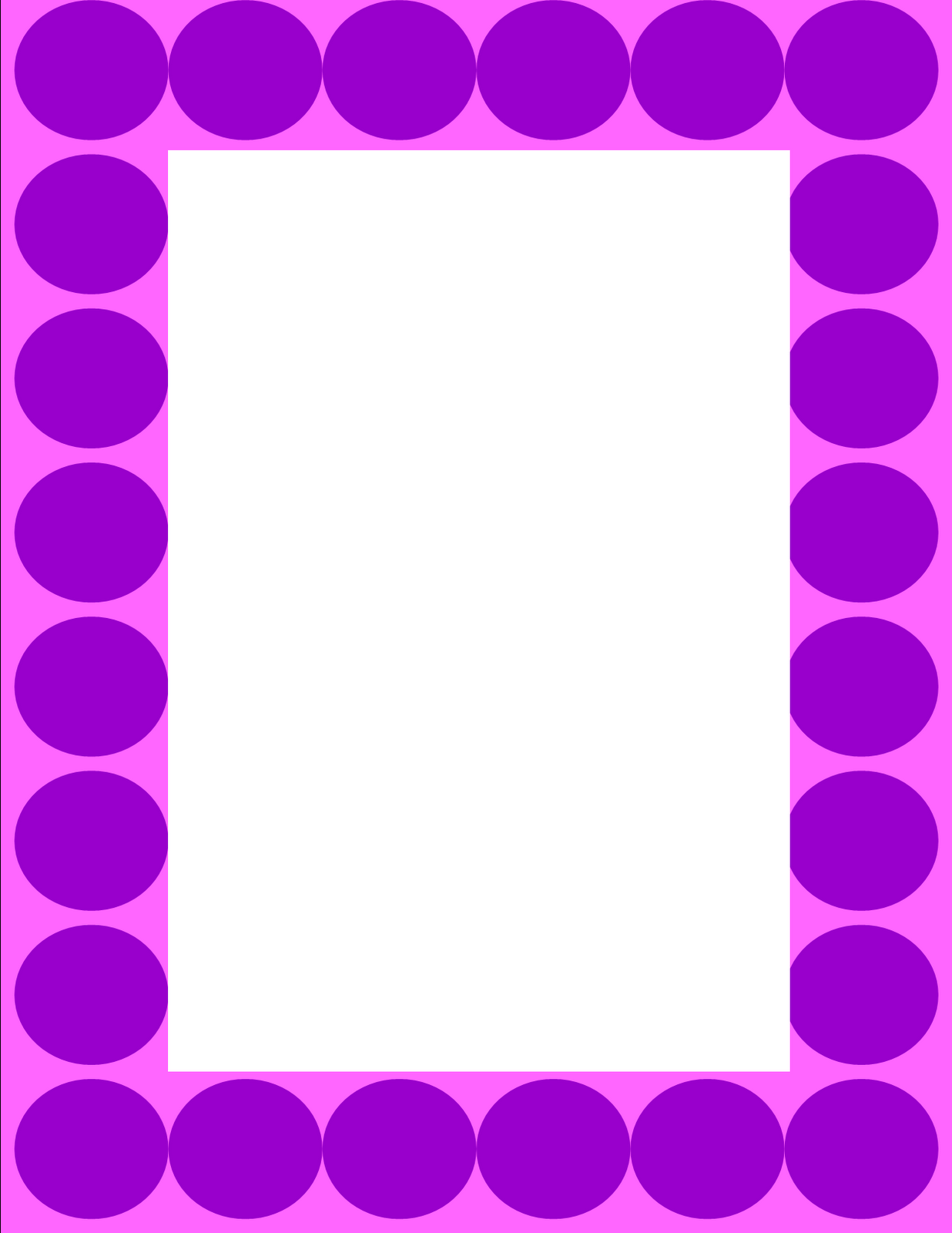 Pink Polka Dot Border Clip Art