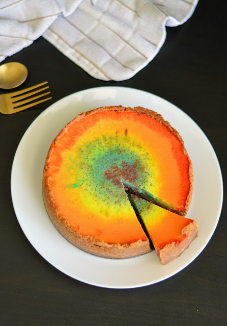 Rainbow cheesecake recipe