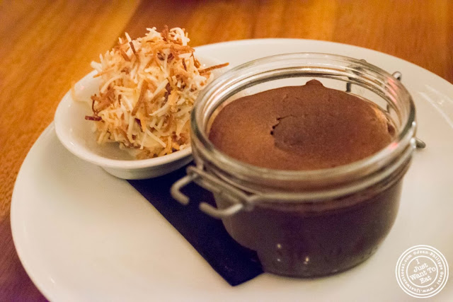 image of warm chocolate cake at Kingside in NYC, New York