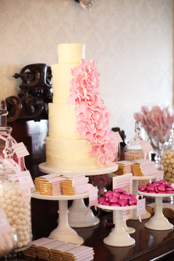 Sweet Style Pink Grey Wedding Desserts pink and grey wedding decoration