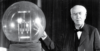 There were gas lights in thos days. He thought to invent a bulb as an alternative and also at low cost. He lighted up all the lives. He invented the long lasting electric bulb. Even now we are living un the lighting of that bulb. Sun is the bulb created by God, but gives only for 12 hours. But the bulb invented by Edison will give the light for 24 hours. 