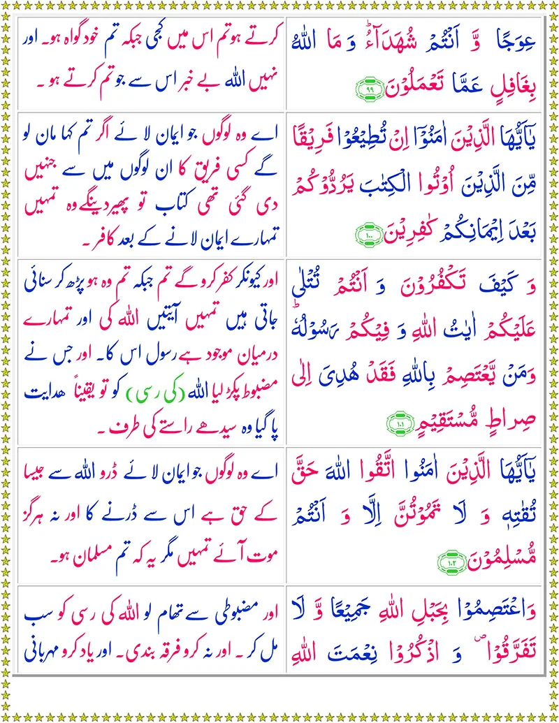 Surah Al  Imran  with Urdu Translation,Quran,Quran with Urdu Translation,Surah Al  Imran with Urdu Translation Page 2,