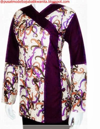  Model  Baju  Batik Wanita Sembilan Pilihan Variasi  Gambar 