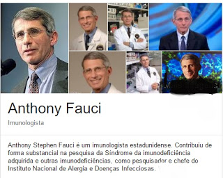 " A transmissão urbana da febre amarela poderá ocorrer no Brasil " -  Anthony Fauci  (NIAID) 