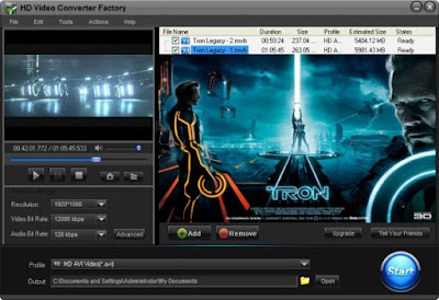 HD Video Converter Factory Pro