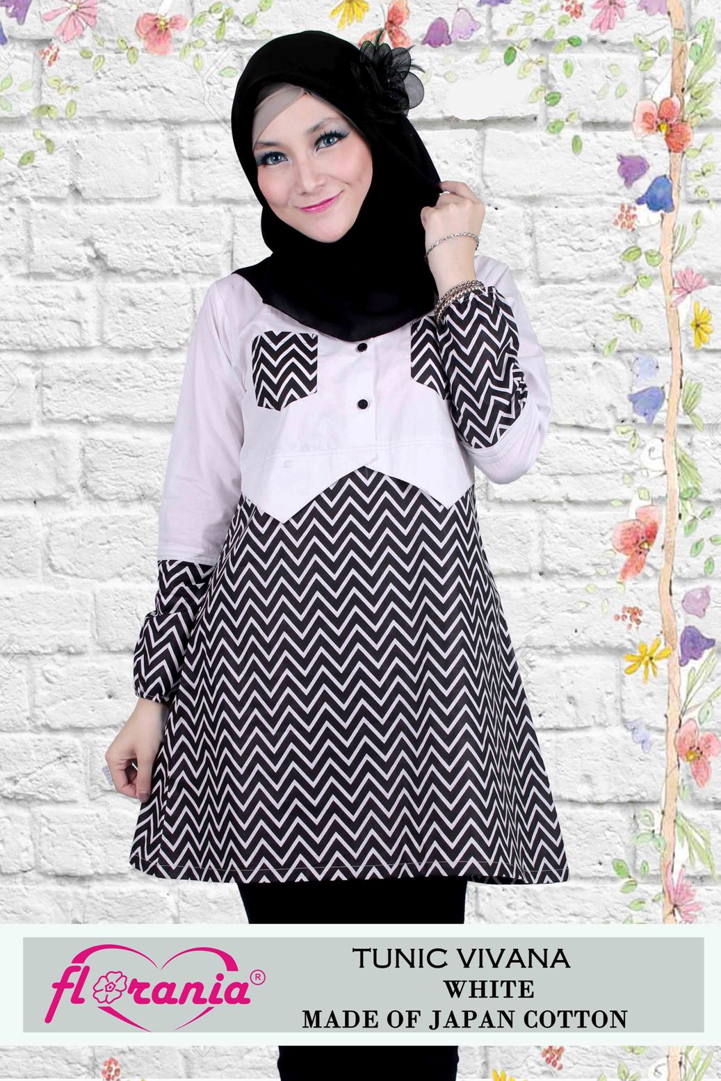 Butik Baju Muslim Modern Online Baju Atasan Wanita Tunic Vivana