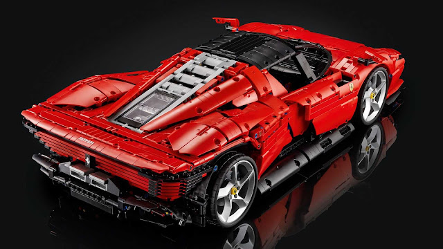 New Lego Technic Ferrari Daytona SP3 Gets Working Gearbox