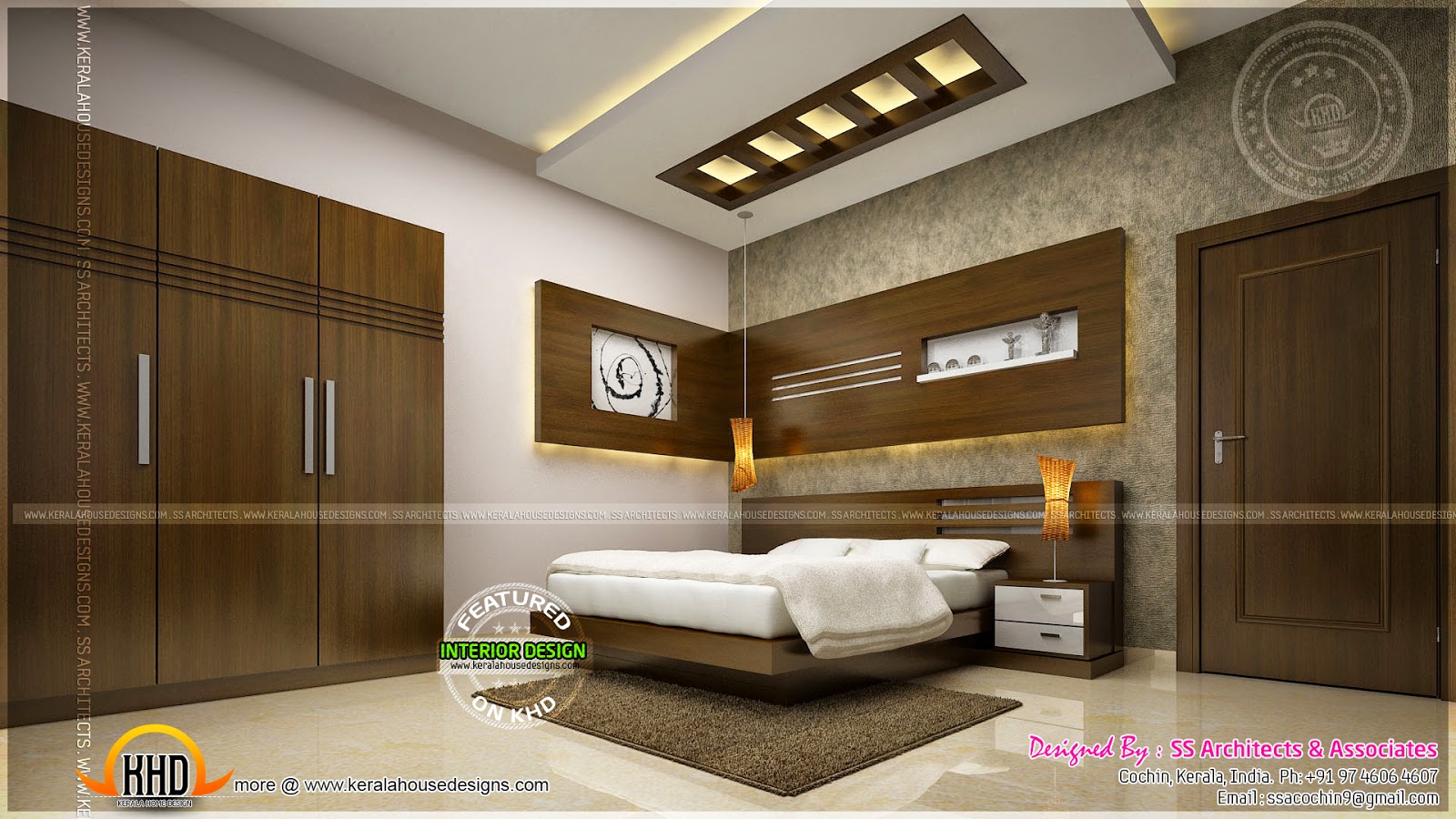 Awesome master bedroom  interior  Kerala home design  and 