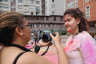 Fiestas hindú de colores en el Día de Rontegi