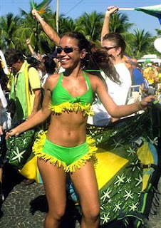 Samba Dance Brazil Girls Fans in World Cup 2010