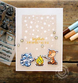 Sunny Studio Stamps: Critter Campout Fireside Buddies Friendship Card by Vanessa Menhorn