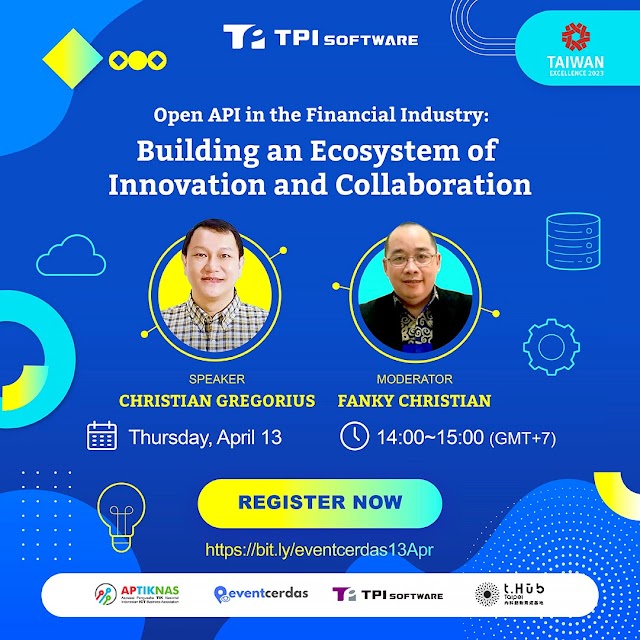 Join our webinar  Open APIs in the Financial Industry: Building an Ecosystem of Innovation and Collaboration - 13 April 2023