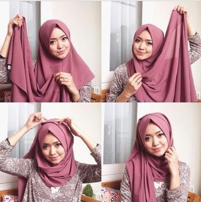 Tutorial hijab wisuda pashmina terbaru