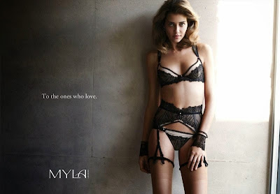 Ana Beatriz Barros looks sensual in Myla sexy lingerie models