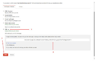 Metode Verification Webmaster Google