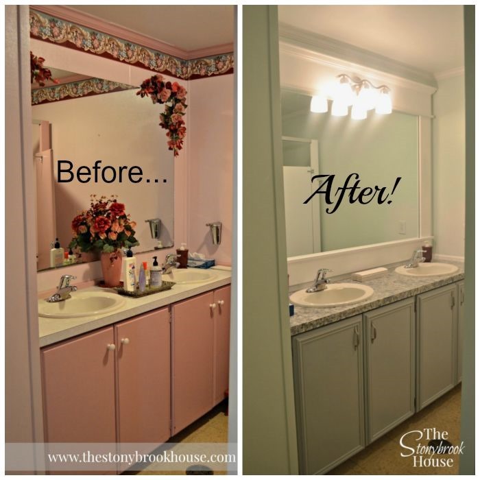 Before & After Ladies Church Bathroom