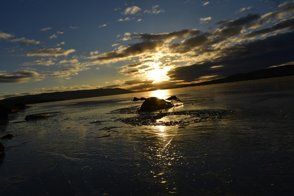 røsholmstranda tyrifjorden solnedgang