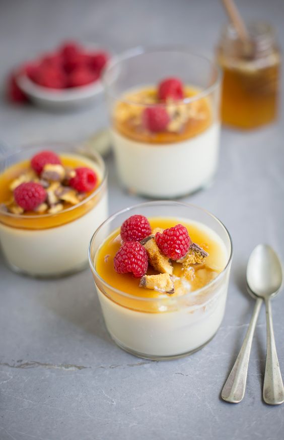 This honey, rosewater and cinnamon panna cotta recipes is one of the most delicious I’ve ever tasted. It comes from Ilse van der Merwe and her stunning new cookbook called Cape Mediterranean.