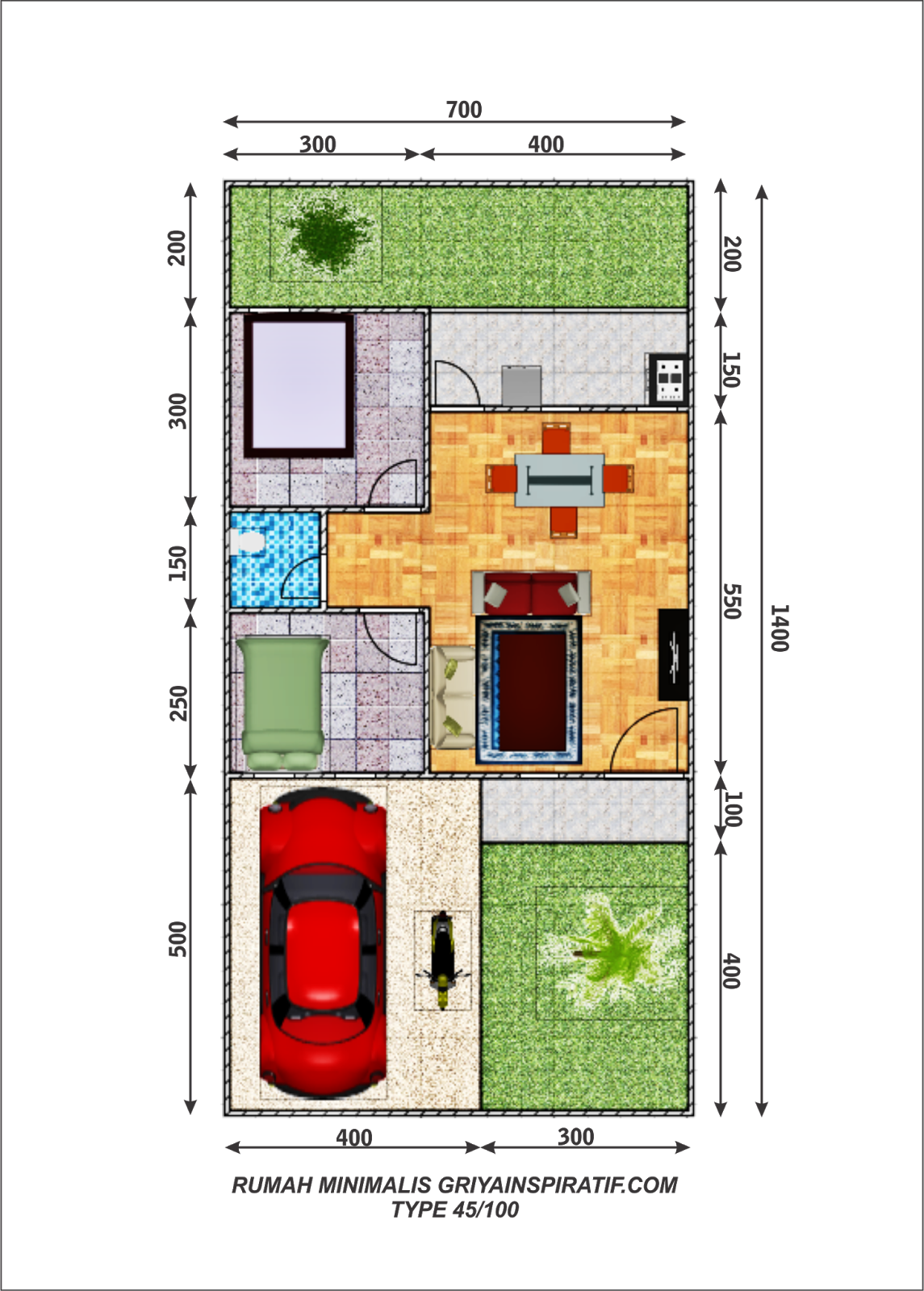 Gambar Desain Rumah Minimalis Type 45 100 Terbaru Desain Rumah