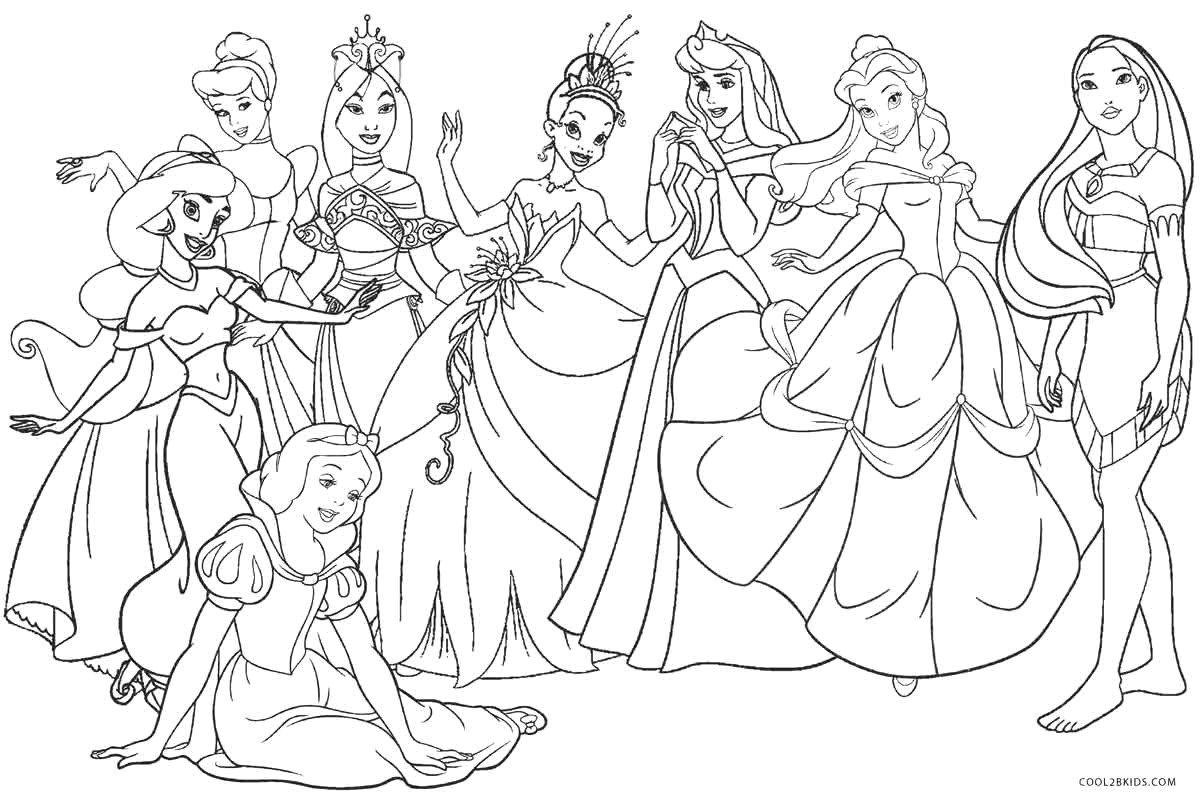 Free Disney Princess Coloring Pages