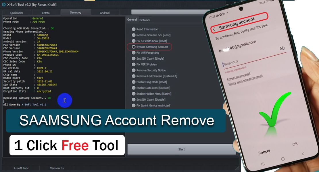 How to Remove samsung Account