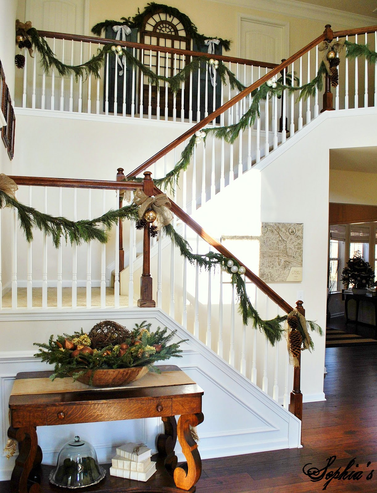 front door entryway pictures Christmas Decorations Entryway and Stairs | 1222 x 1600