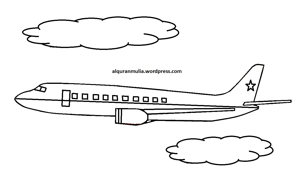 Sketsa Pesawat Terbang Mainan  Setelan Bayi