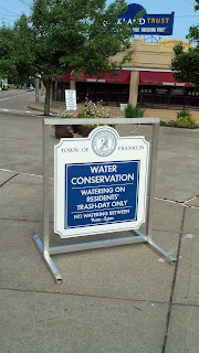 annual water conservation for Franklin