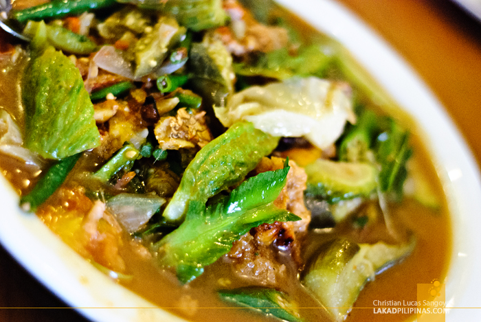 Bagnet Pinakbet at Lampong's Restaurant in Vigan