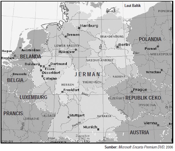 Letak Luas dan Keadaan  Alam  Negara  Jerman Geografisku
