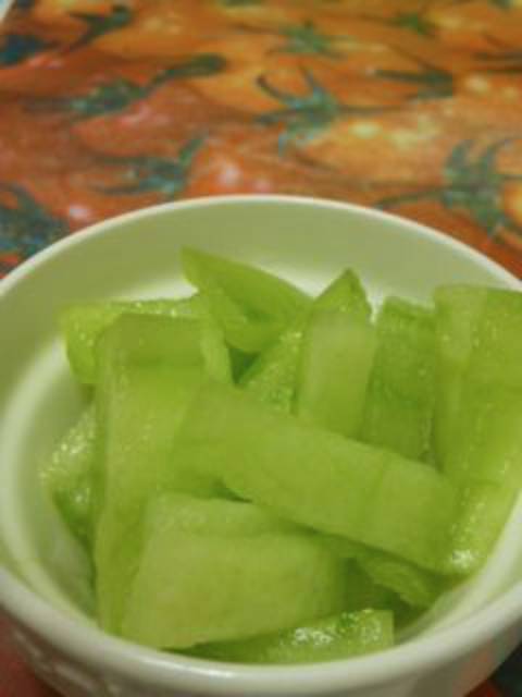 Resep manisan Kulit Melon Madu. Cemilan Segar dan Sehat 