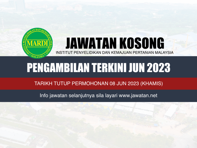 Jawatan Kosong MARDI Jun 2023