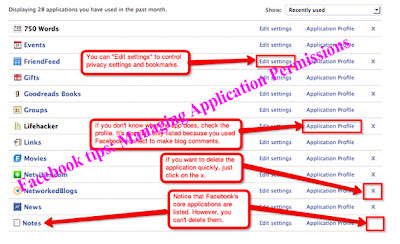 Facebook tips: Managing Application Permissions