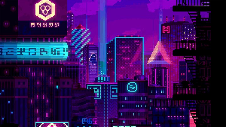 Hd cyberpunk: 8 Bit Cyberpunk City Wallpaper