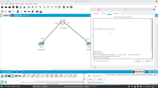 Konfigurasi VTP pada Cisco Packet Tracer