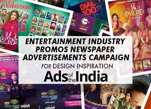 Entertainment Industry Promos Newspaper Print Advertisements Campaign