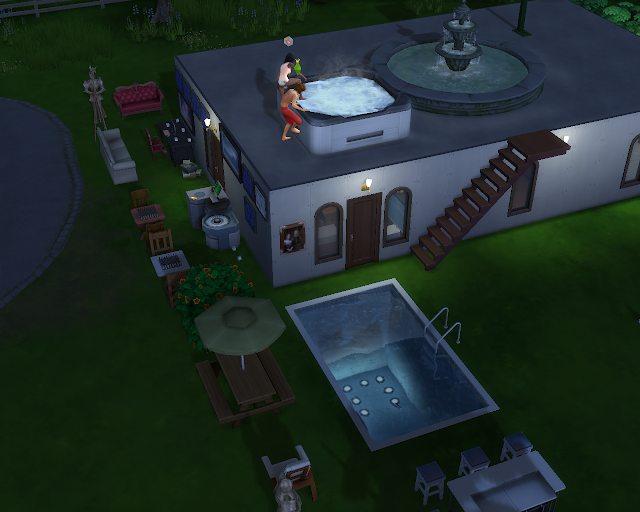 The sims 4 | Roof Jacuzzi