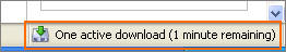 Firefox Download Information Bar